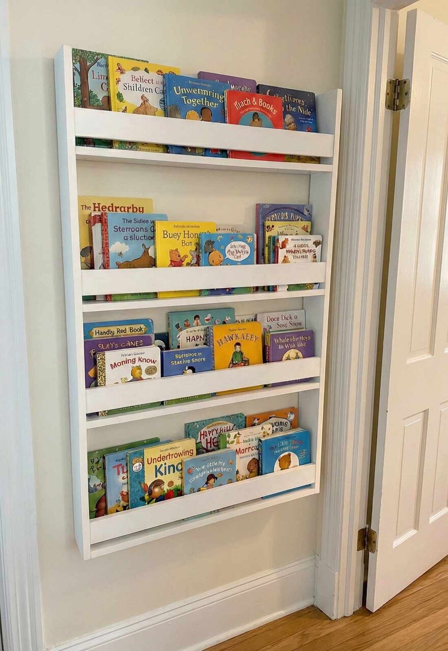 Corp biblioteca, Hanah Home, Artmtknrsylbry, 75x120x10 cm, Alb - imagine 4